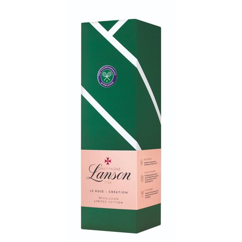 Champagne Lanson Le Rose Creation Wimbledon Edition