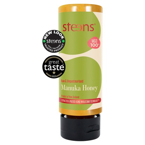 Steens MGO 100 Raw Multi Manuka Honey Squeezy