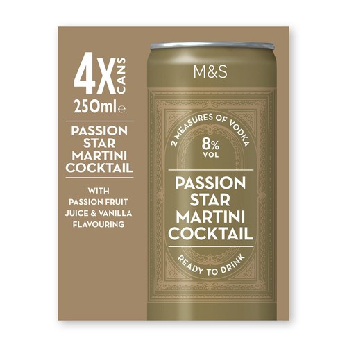 M&S Passionfruit Martini Cocktail
