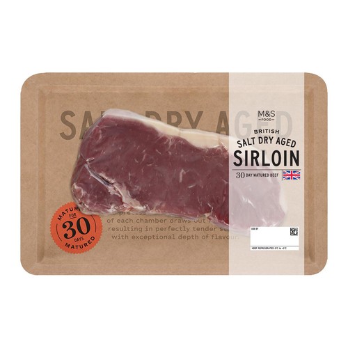 M&S Salt Dry Aged Sirloin Steak
