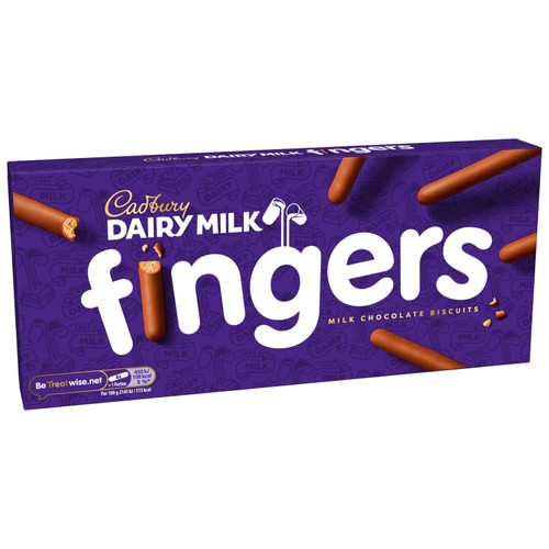 Cadbury Dairy Milk Fingers Milk Chocolate Biscuits