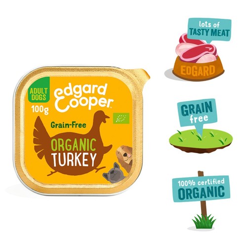 Edgard & Cooper Adult Grain Free Wet Dog Food with Organic Turkey