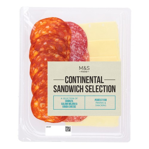 M&S Gouda Cheese, Chorizo & Salami Sandwich Selection