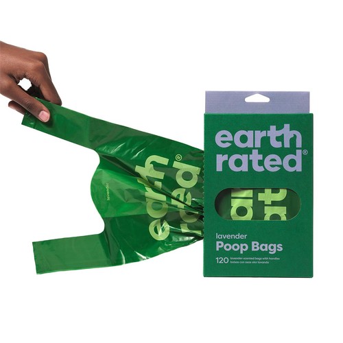 Earth Rated Poop Bags Lavender Tie Handle Bags
