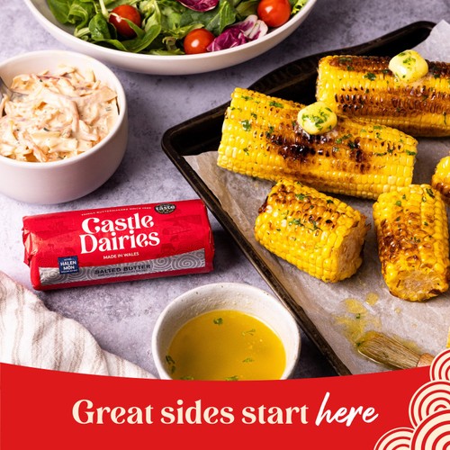 Castle Dairies Welsh Butter with Halen Mon's Sea Salt