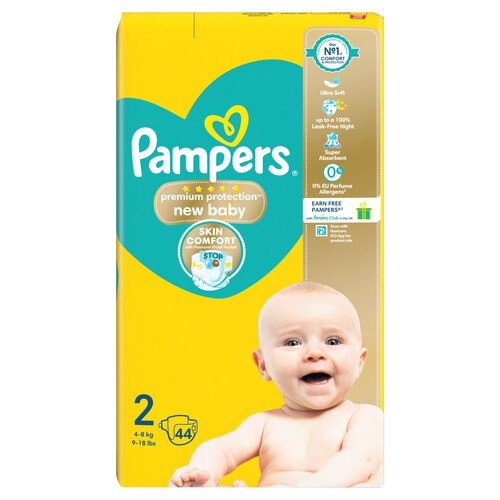 Pampers New Baby Nappies, Size (4-8kg) Essential Pack Ocado