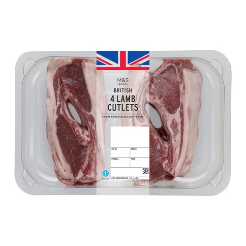 M&S British 4 Lamb Cutlets