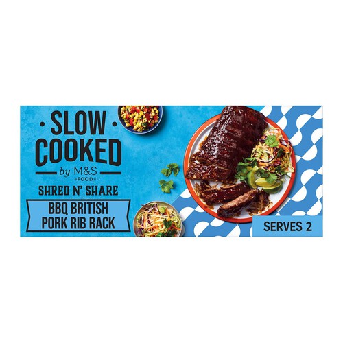 M&S Slow Cooked BBQ Pork Rib Rack Ocado
