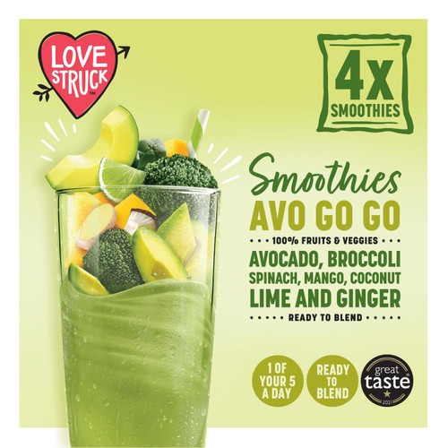 Love Struck Avocado, Mango Spinach and Coconut Smoothie Mix