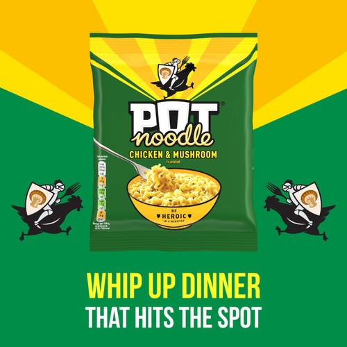 Pot Noodle Chicken & Mushroom Instant Noodles 112g