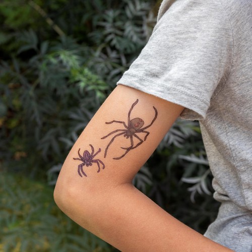 Rex London Halloween Spider Temporary Tattoos