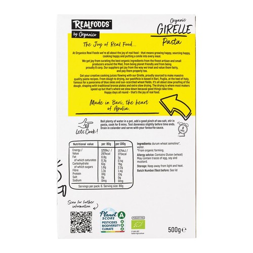 Realfoods Organic Girelle Pasta