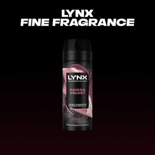 Lynx Fine Fragrance Collection Premium Deodorant Bodyspray Cocoa Velvet