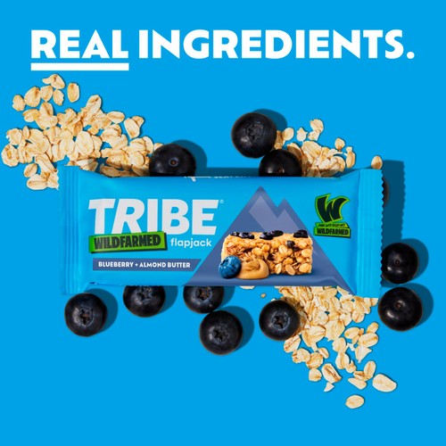 TRIBE Wildfarmed Blueberry and Almond Butter Flapjack