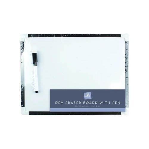 White Board & Pen Set - 4 Piece