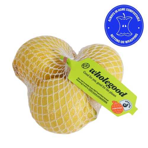 Wholegood Organic Unwaxed Lemons
