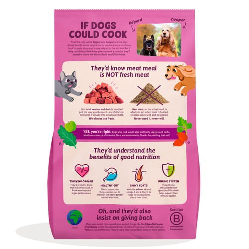 Edgard & Cooper Adult Gluten Free Fresh Venison & Duck Small Kibble