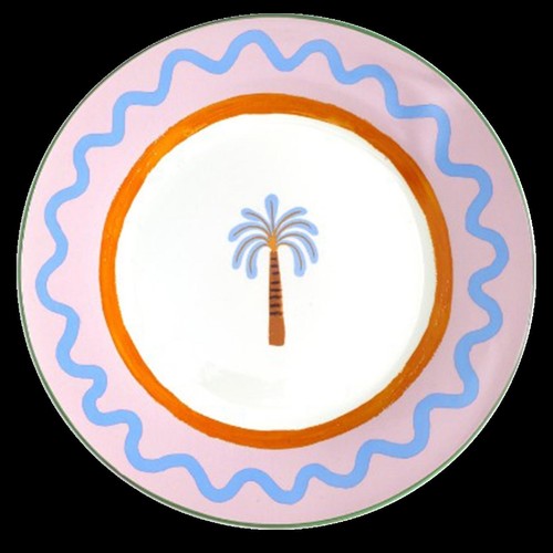 Eleanor Bowmer Electric Coast Palm Dinner Plate