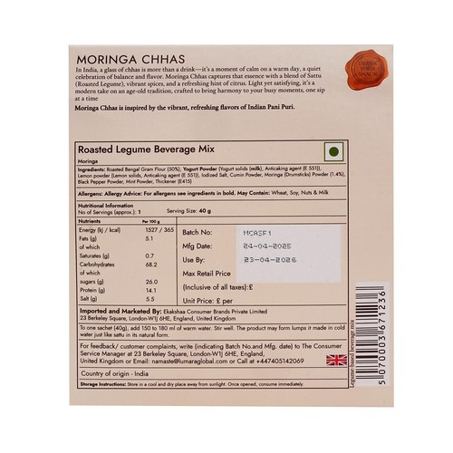 Lumara Moringa Chhas roasted chana sattu moringa drink