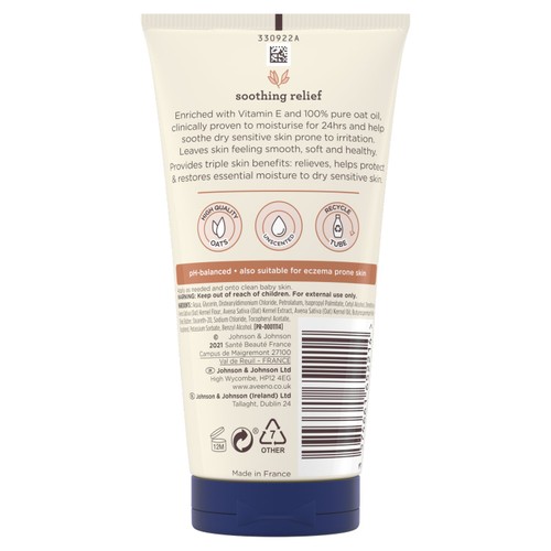 Aveeno Baby Soothing Relief Emollient Cream for Dry Sensitive Skin