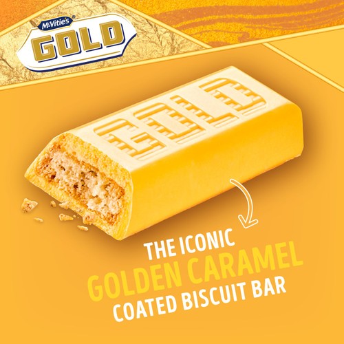 McVitie's Gold Caramel Flavour Biscuit Bars Multipack 