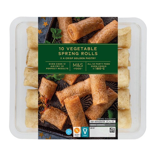 M&S 10 Vegetable Spring Rolls
