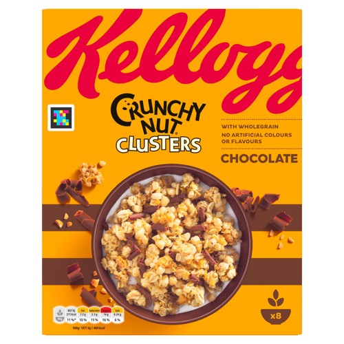 Kellogg's Crunchy Nut Clusters Chocolate Breakfast Cereal