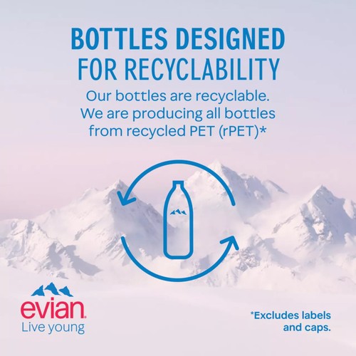 Evian Natural Bottled Mineral Still Water Multipack