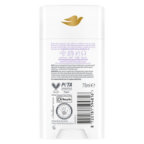 Dove Women 48h Whole Body Stick Lavender & Chamomile