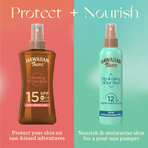 Hawaiian Tropic Glowing Protection SPF 15 Dry Oil Sun Spray