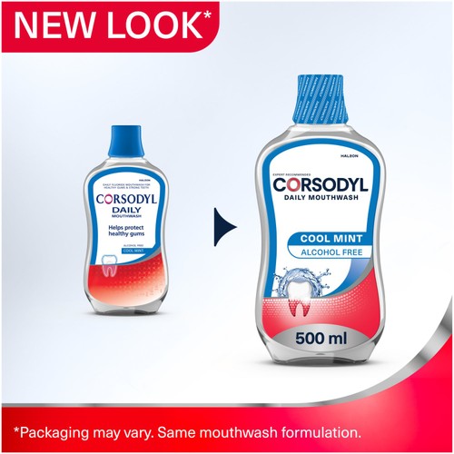 Corsodyl Gum Care Mouthwash Alcohol Free Daily Cool Mint