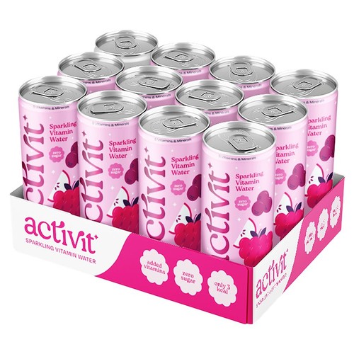 Activit Sparkling Vitamin Water Blackcurrant & Raspberry