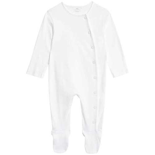 M&S Pure Cotton Bunny Sleepsuits, 18-24 Months, Light Pink