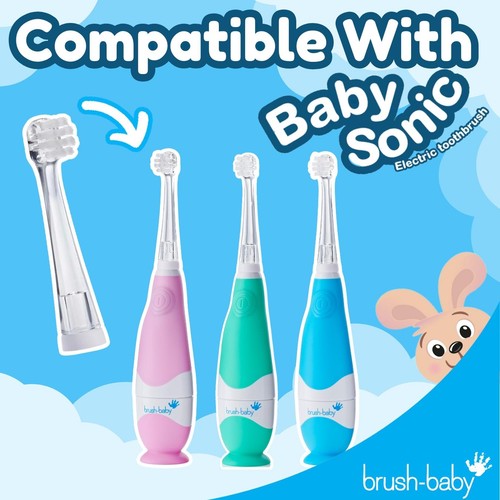 Brush Baby Babysonic Replacement Brush Heads 0-18 Months