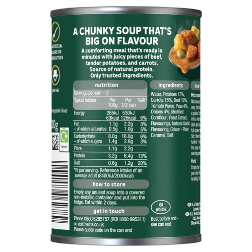 Heinz Big Soup Beef & Vegetable