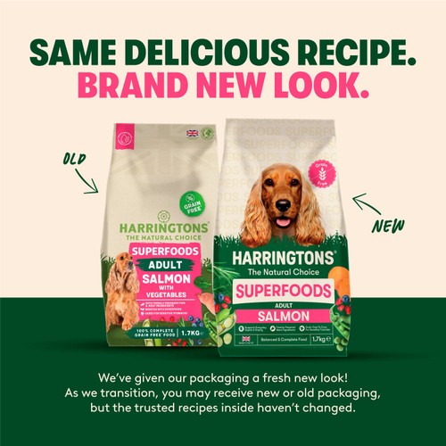 Harringtons Grain Free Superfoods Salmon Dry Dog Food