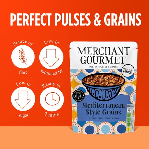 Merchant Gourmet Mediterranean-Style Grains with Tomato & Olive 