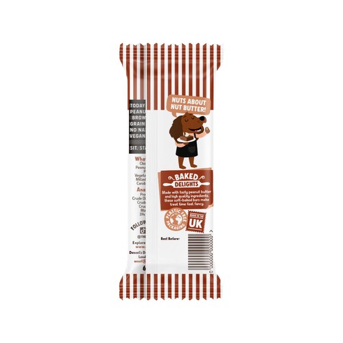 Denzels Peanut Butter Brownie Soft-Baked Bars for Dogs