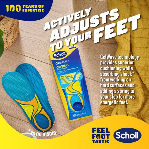 Scholl Gel Activ Casual Insoles Large