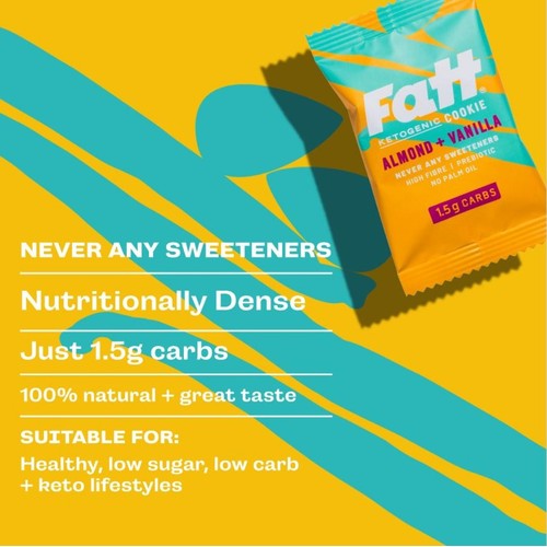 att Almond + Vanilla High Fibre Keto Cookie