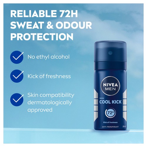 NIVEA MEN Cool Kick Anti-Perspirant Deodorant Spray 