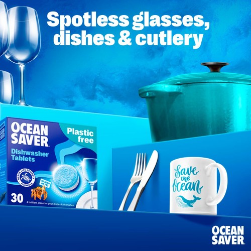 OceanSaver Plastic Free Eco Dishwasher Tablets