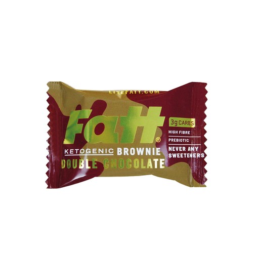 Fatt Double Chocolate High Fibre Keto Brownie