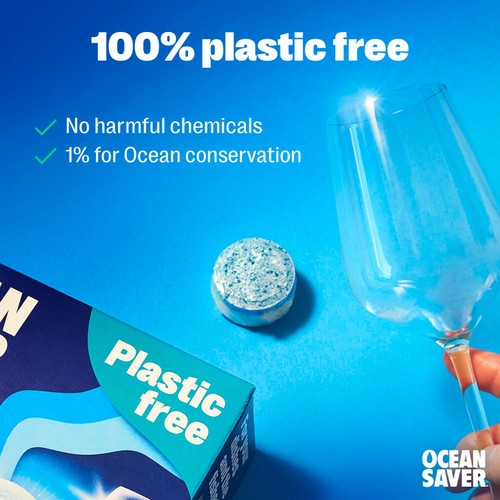 OceanSaver Plastic Free Eco Dishwasher Tablets