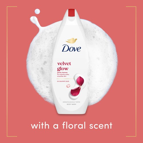 Dove Velvet Glow Body Wash Shower Gel