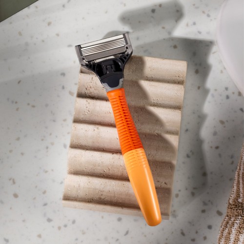 Harry's Men's Razor & 5 Blades Bright Orange