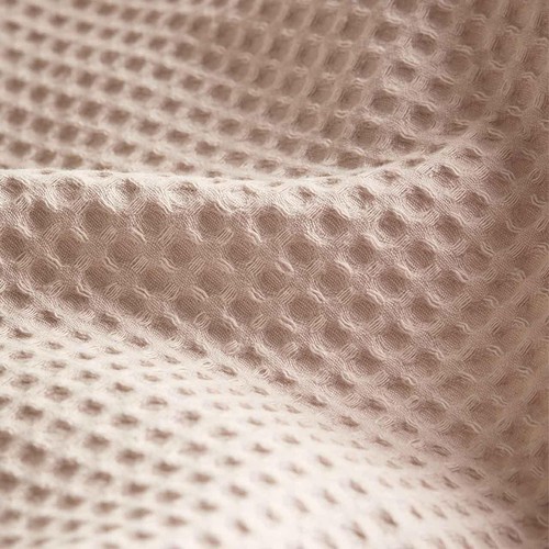 M&S Pure Cotton Waffle Bedding Set, Double (4 ft 6), Neutral