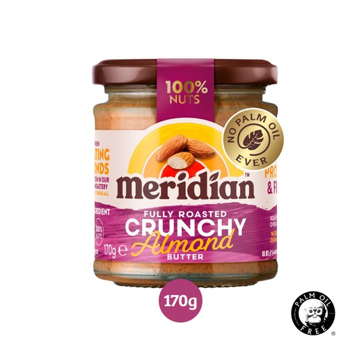Meridian Crunchy Almond Butter 100% Nuts