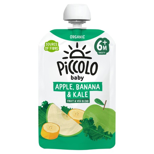 Piccolo Pear, Apple & Spring Green Baby Food Pouch 6+ Months