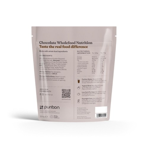 Purition Cocoa Wholefood Nutrition Powder 